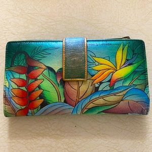 Anuschka hand painted wallet